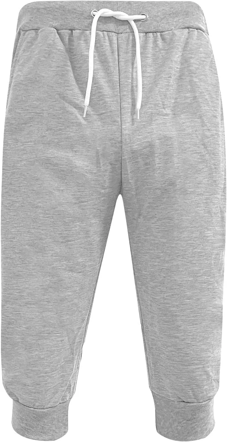 Mens Shorts with Pockets Slim Fit Elastic Waist Drawstring Shorts Summer Regular Big & Tall Work Utility Shorts