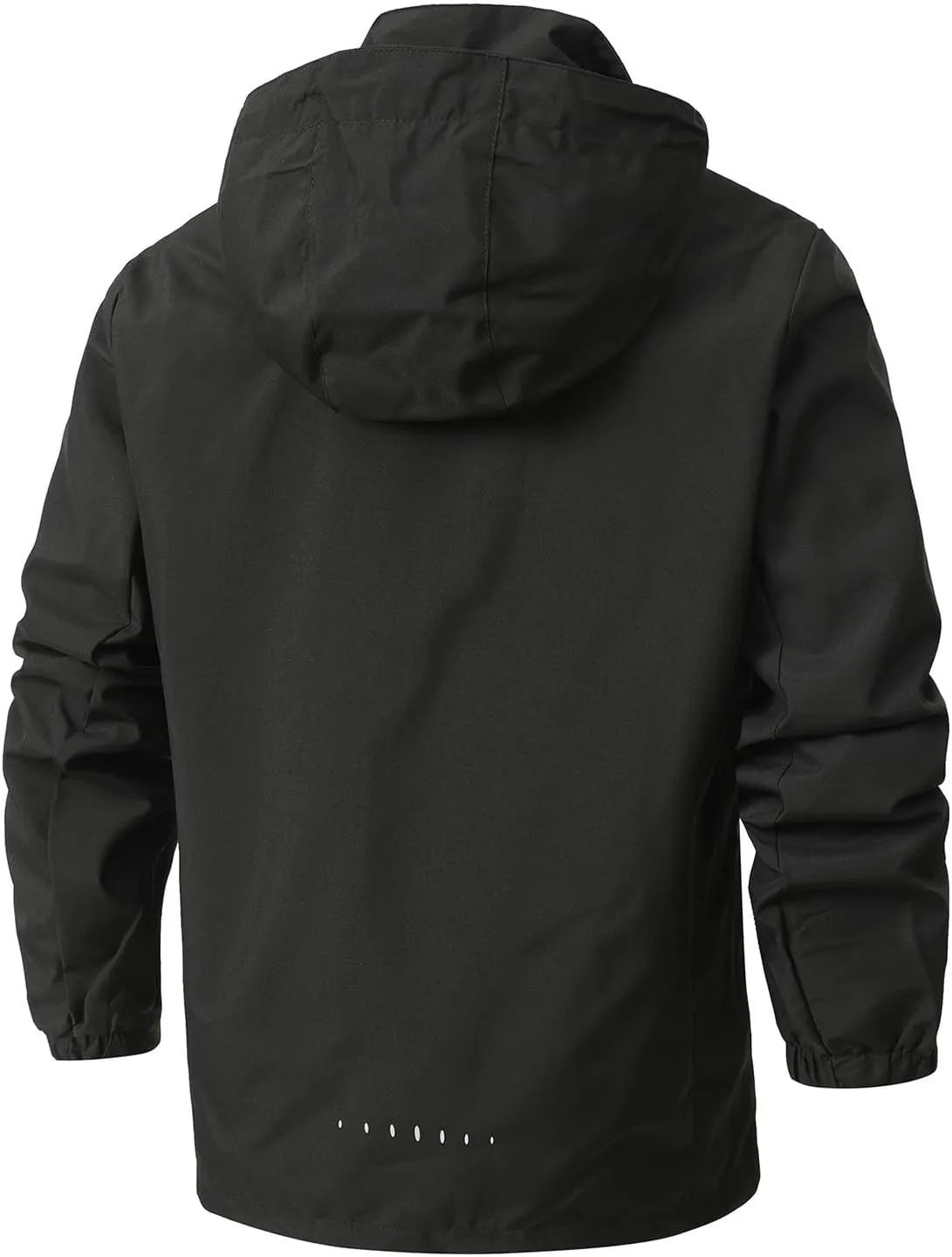 Men's Softshell Jacket Full-Zip Windbreaker Waterproof Rain Coats Bomber Warm Outerwear Jackets with Pockets