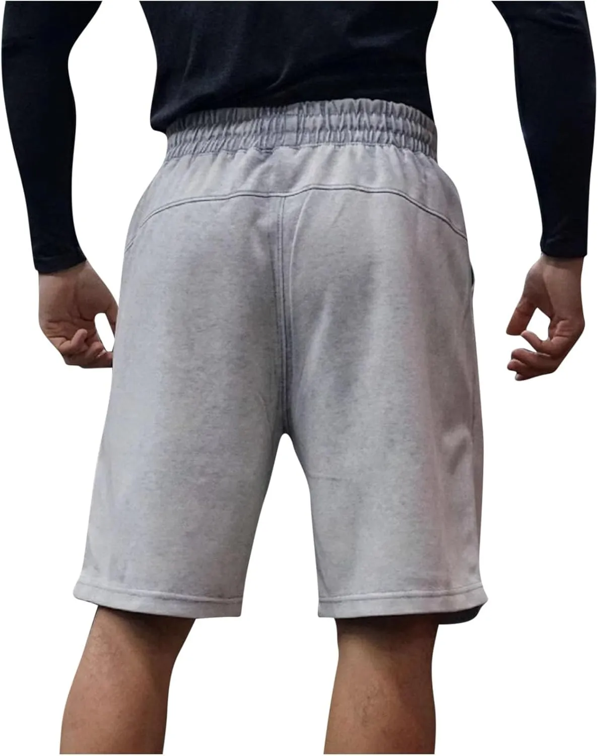 Mens Summer Shorts Casual Distressed Washed Drawstring Cotton Shorts Comfy Y2k Fashion Baggy Joggers Lounge Wear
