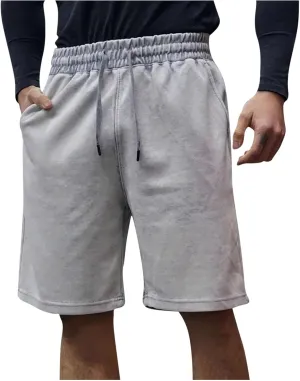 Mens Summer Shorts Casual Distressed Washed Drawstring Cotton Shorts Comfy Y2k Fashion Baggy Joggers Lounge Wear