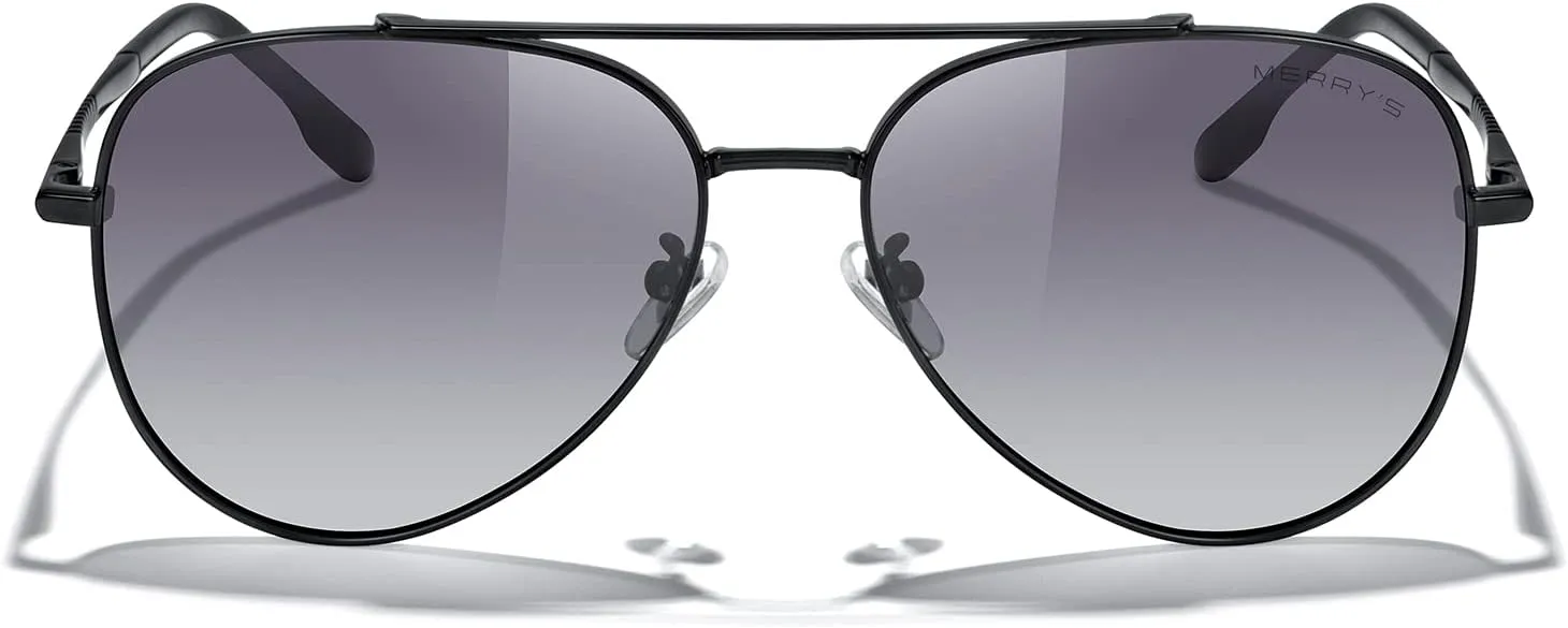 MERRY'S Classic Mirrored Aviator Sunglasses for Men Women Polarized Driving Fishing Mens Sunglasses