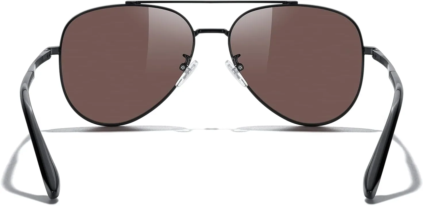 MERRY'S Classic Mirrored Aviator Sunglasses for Men Women Polarized Driving Fishing Mens Sunglasses