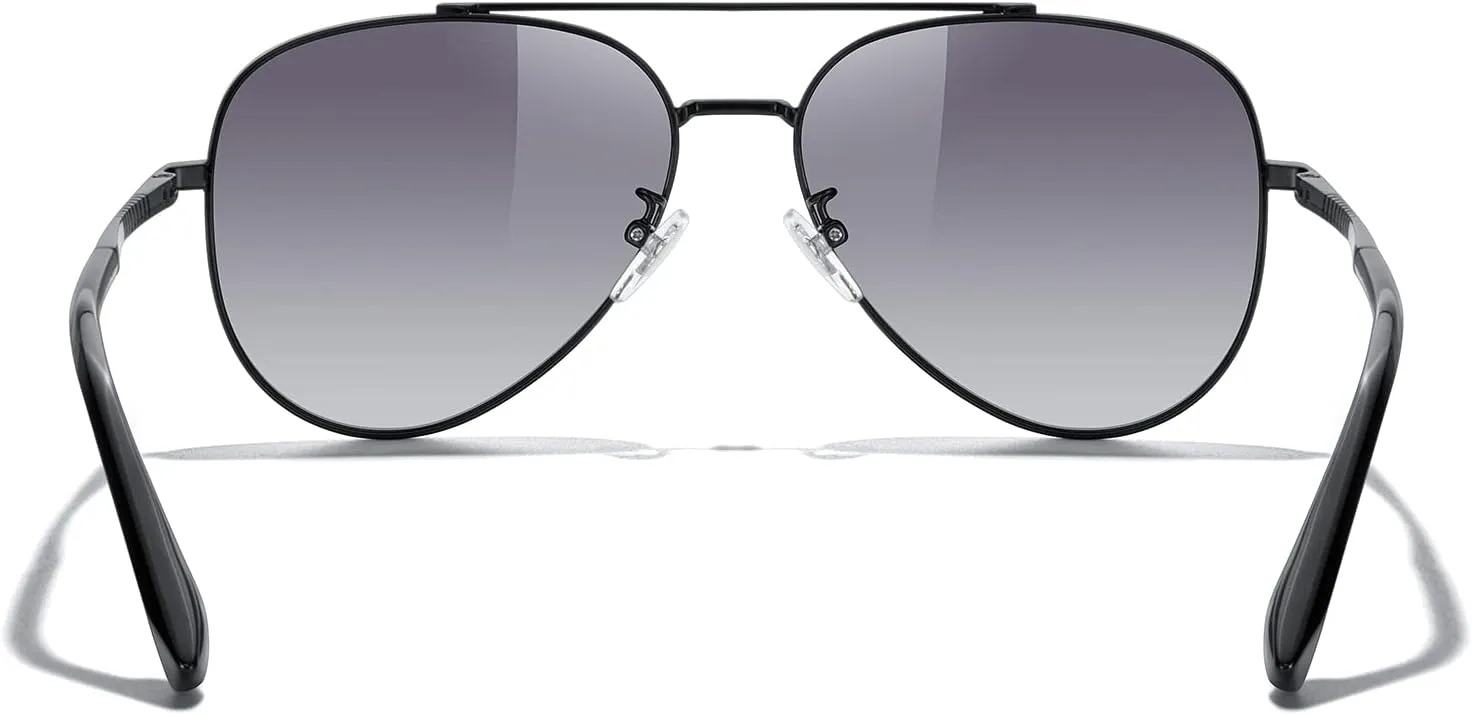MERRY'S Classic Mirrored Aviator Sunglasses for Men Women Polarized Driving Fishing Mens Sunglasses