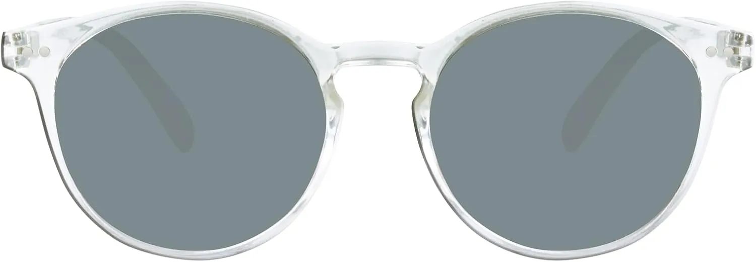 mosanana Round Polarized Sunglasses with Spring Hinges for Women Men Classic Retro Style MS52361