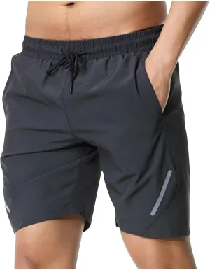 Muscularfit Shorts for Men 2023 Gym Athletic Workout Pockets Shorts Quick Dry Drawstring Elastic Waist Fitness Sport Shorts
