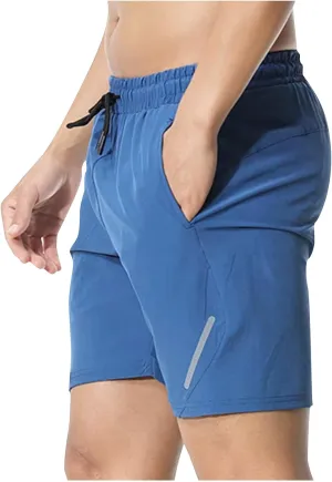 Muscularfit Shorts for Men 2023 Gym Athletic Workout Pockets Shorts Quick Dry Drawstring Elastic Waist Fitness Sport Shorts