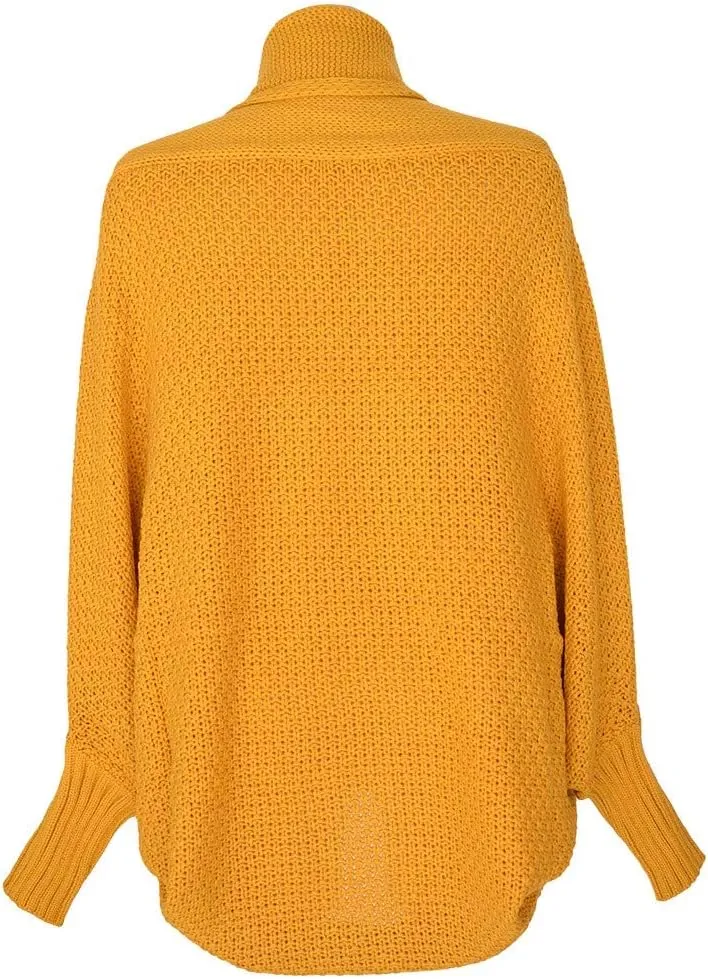 NaRHbrg Women Chunky Kimono Cardigan, Women's Cable Knitted Slouchy Oversized Wrap Open Front Cardigan Sweater Outwear