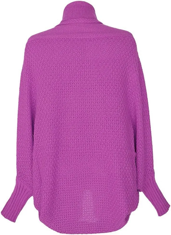 NaRHbrg Women Chunky Kimono Cardigan, Women's Cable Knitted Slouchy Oversized Wrap Open Front Cardigan Sweater Outwear