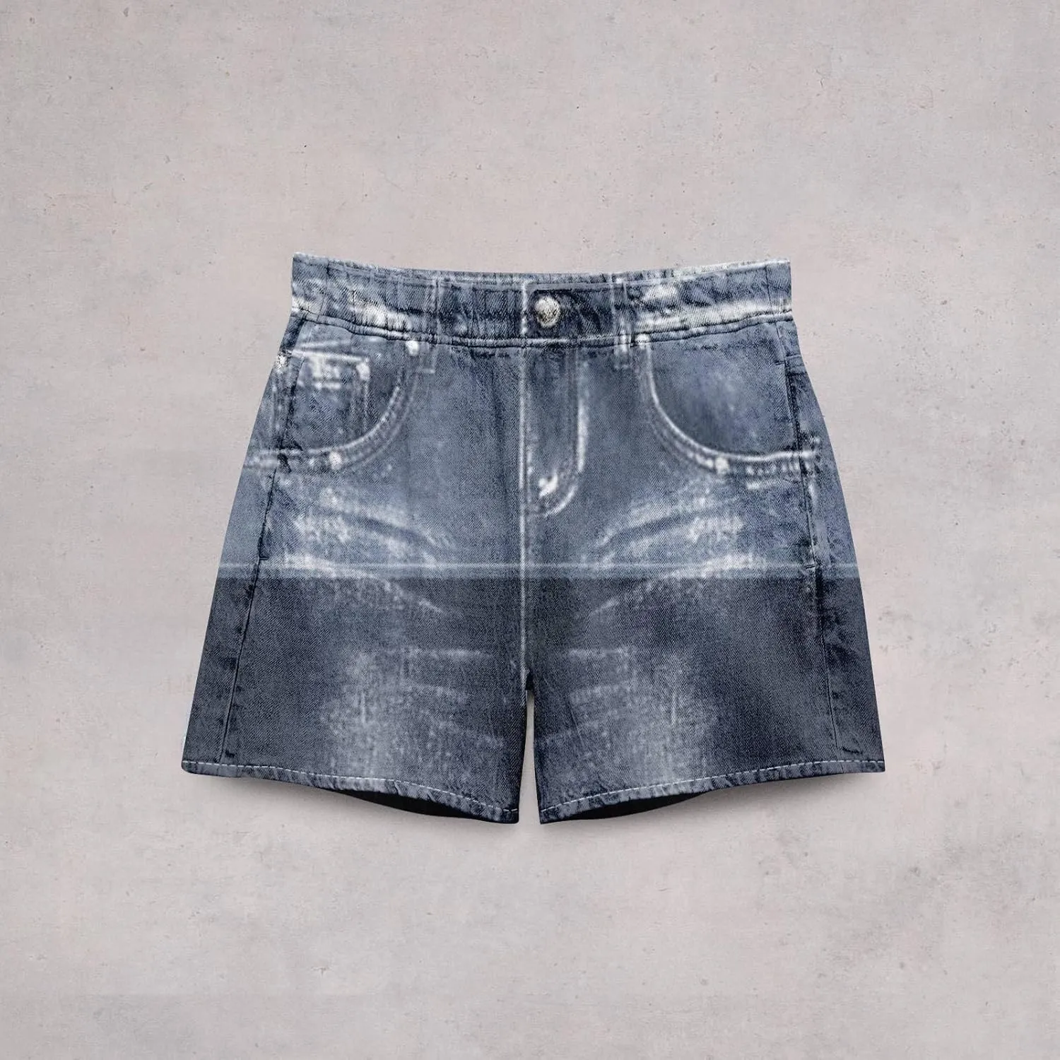 NBXNZWF Jean Shorts for Women High Waisted 2025 Summer Casual Denim Shorts Straight Leg Ripped Stretchy Jorts with Pockets