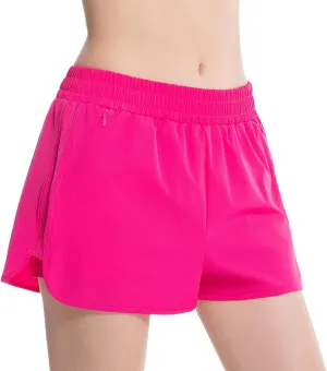 NEXSONIC Athletic Shorts for Women Quick-Dry Running Shorts with Linear Workout Gym Active Sport Shorts