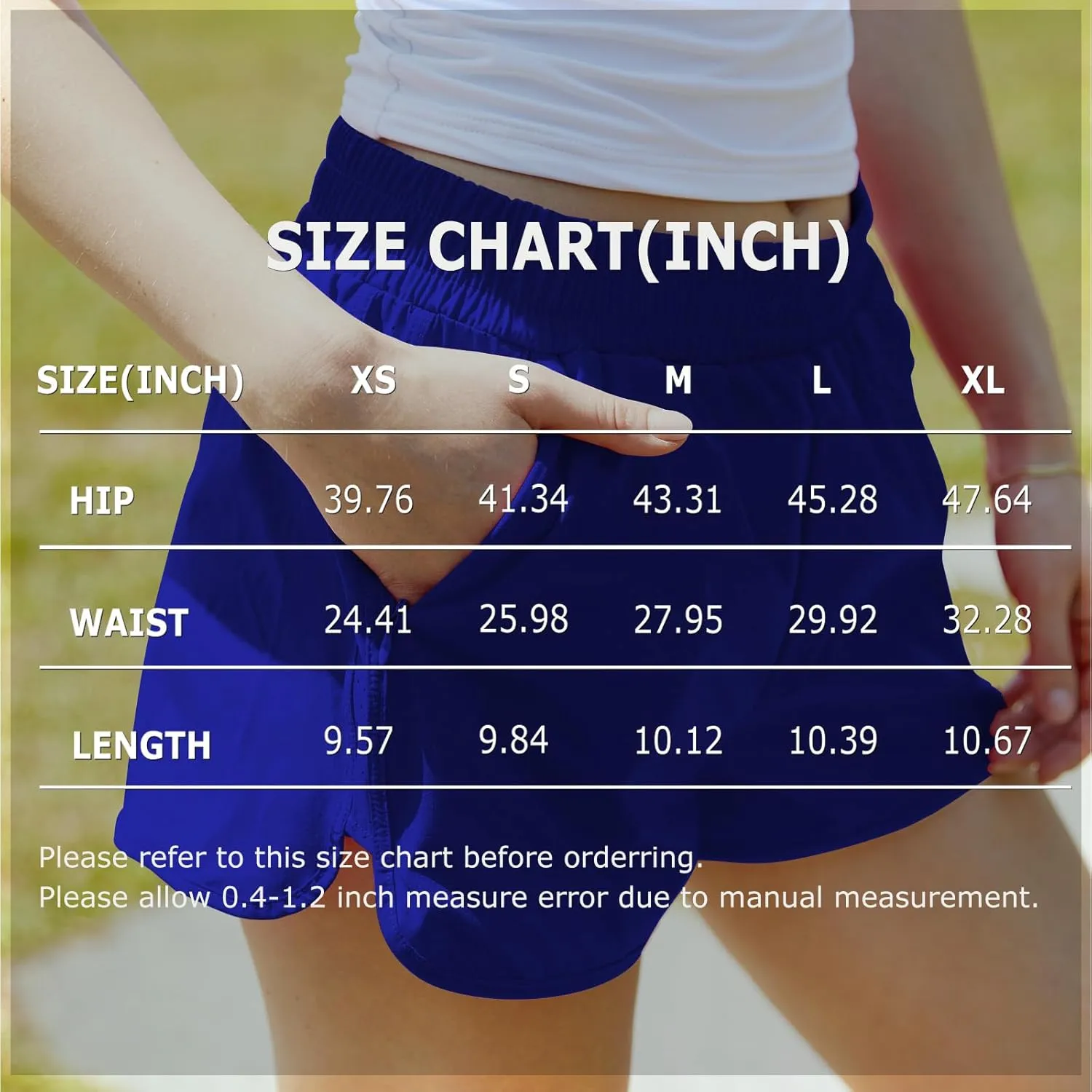 NEXSONIC Athletic Shorts for Women Quick-Dry Running Shorts with Linear Workout Gym Active Sport Shorts