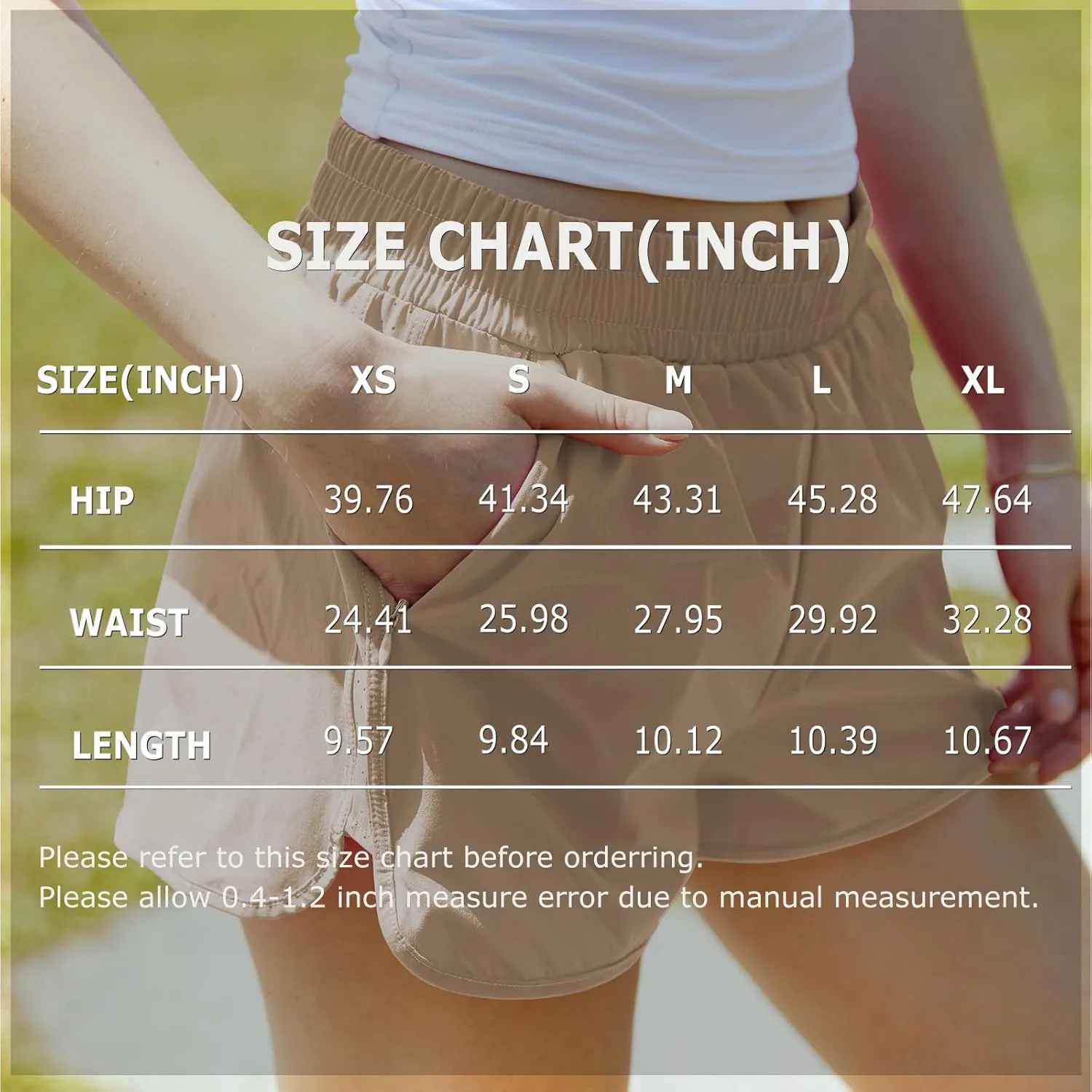 NEXSONIC Athletic Shorts for Women Quick-Dry Running Shorts with Linear Workout Gym Active Sport Shorts
