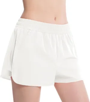 NEXSONIC Athletic Shorts for Women Quick-Dry Running Shorts with Linear Workout Gym Active Sport Shorts