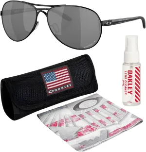 OAKLEY Women FEEDBACK OO4079 Aviator Shape Sunglasses With Official Eyewear Kit Bundle