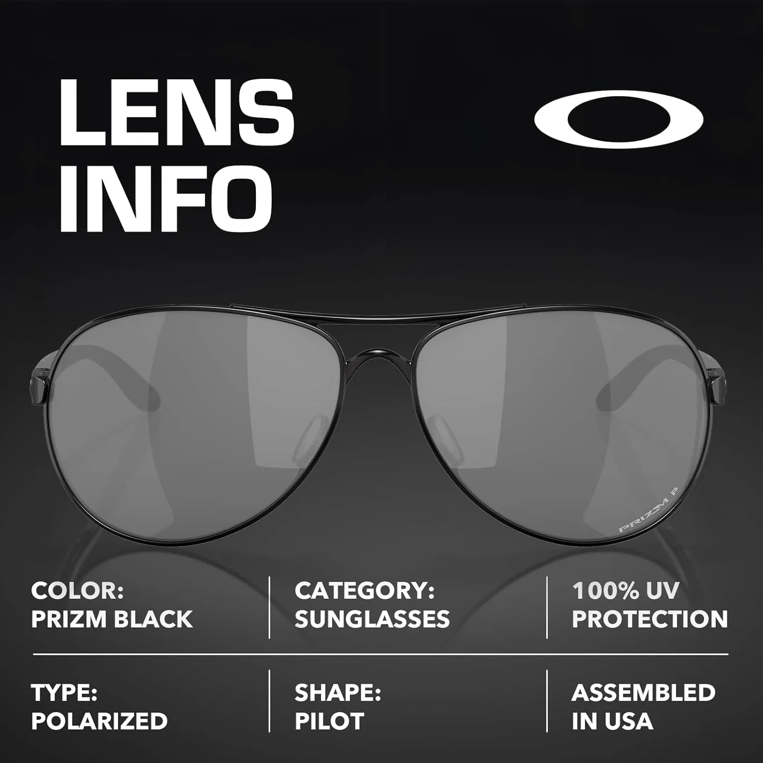 OAKLEY Women FEEDBACK OO4079 Aviator Shape Sunglasses With Official Eyewear Kit Bundle