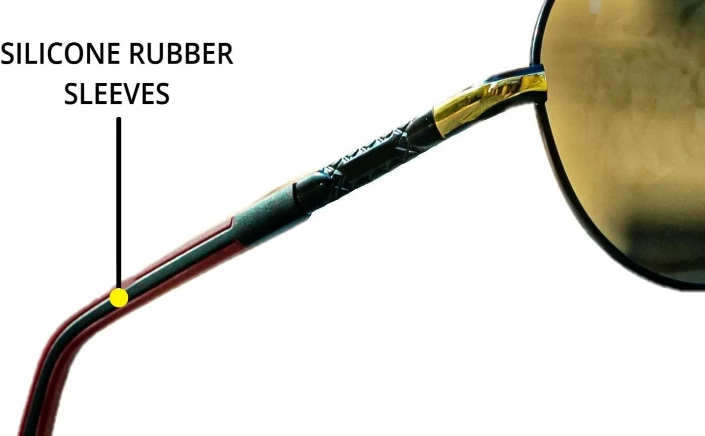Olwen XXL Aviator Sunglasses For Large Heads (Polarized), Extra Large, Big and Tall, XL   Free Hard Case