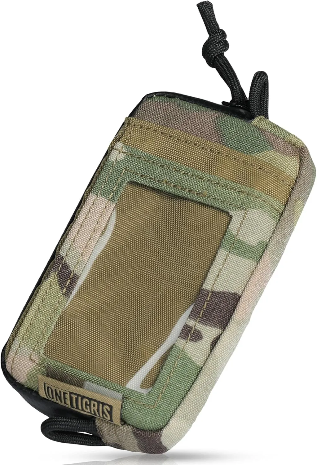 OneTigris Tactical Front Pocket Wallet with Zippers Coin Purse Minimalist Wallet for Men