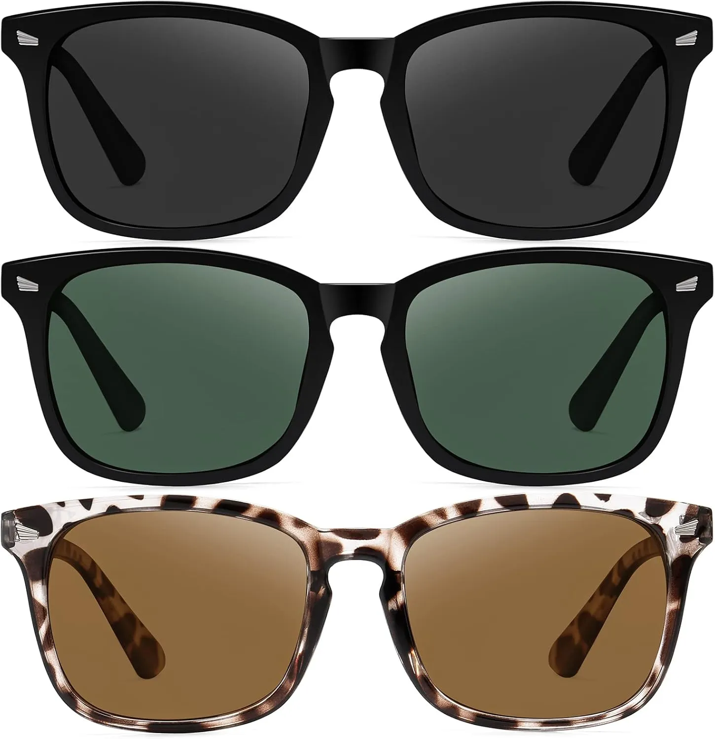 Ougenni Sunglasses for Women Men Vintage Polarized Women Sunglasses Round Classic Retro UV Protection Lens