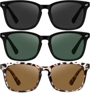 Ougenni Sunglasses for Women Men Vintage Polarized Women Sunglasses Round Classic Retro UV Protection Lens