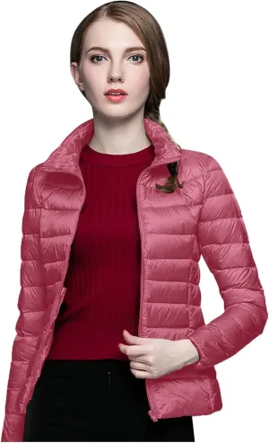 Packable Puffer Jacket Women Lightweight Short down Jackets Winter Trendy Hooded Bubble Coat Light Puffer Jackets