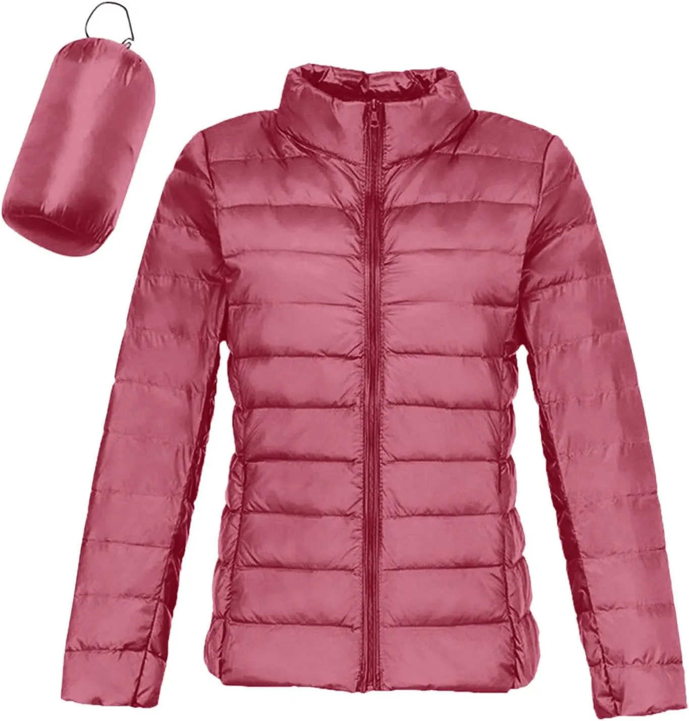 Packable Puffer Jacket Women Lightweight Short down Jackets Winter Trendy Hooded Bubble Coat Light Puffer Jackets