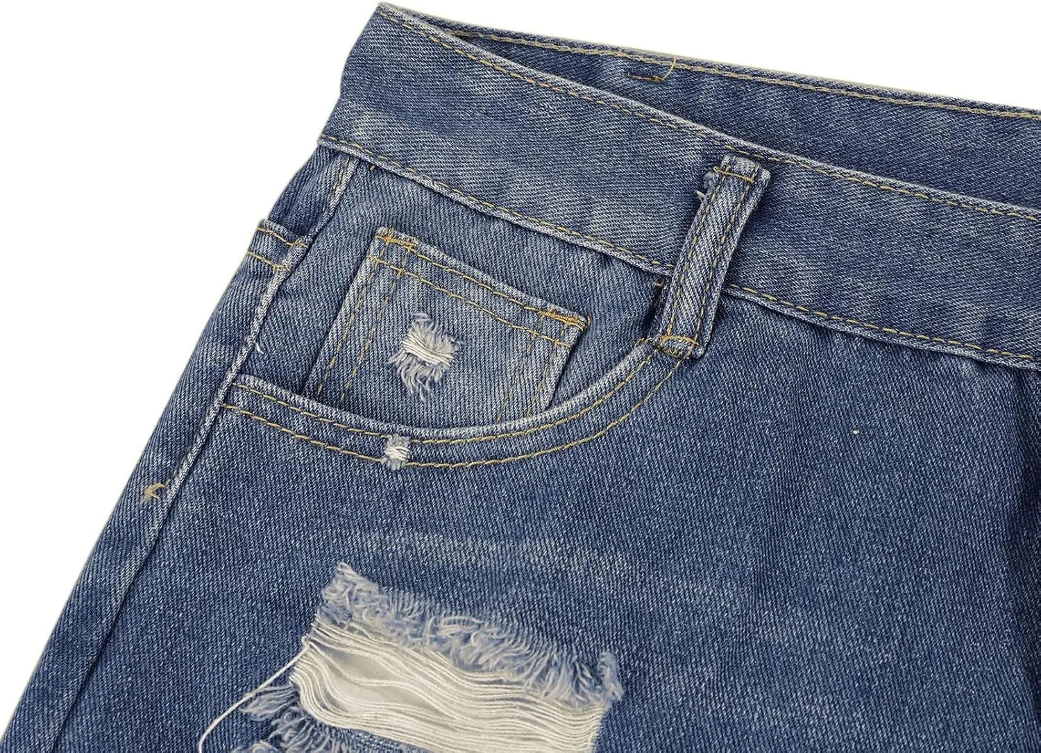 Plus Size Shorts Jean Shorts for Women Trendy High Waisted Seamed Front Stretchy