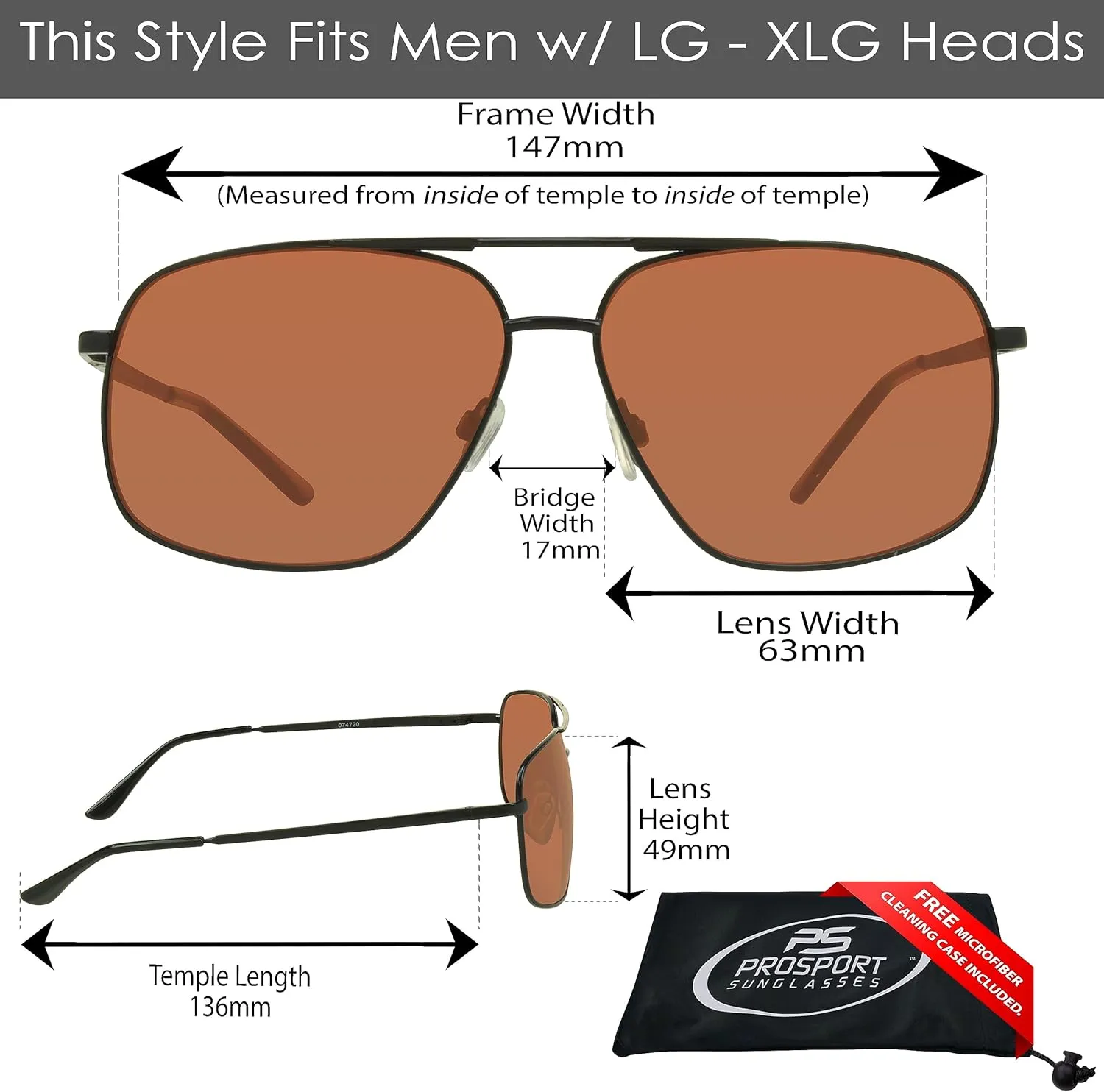 proSPORT HD Blue Light Blockers Sunglasses Aviator Driving Gaming Computer Glasses Mens Women