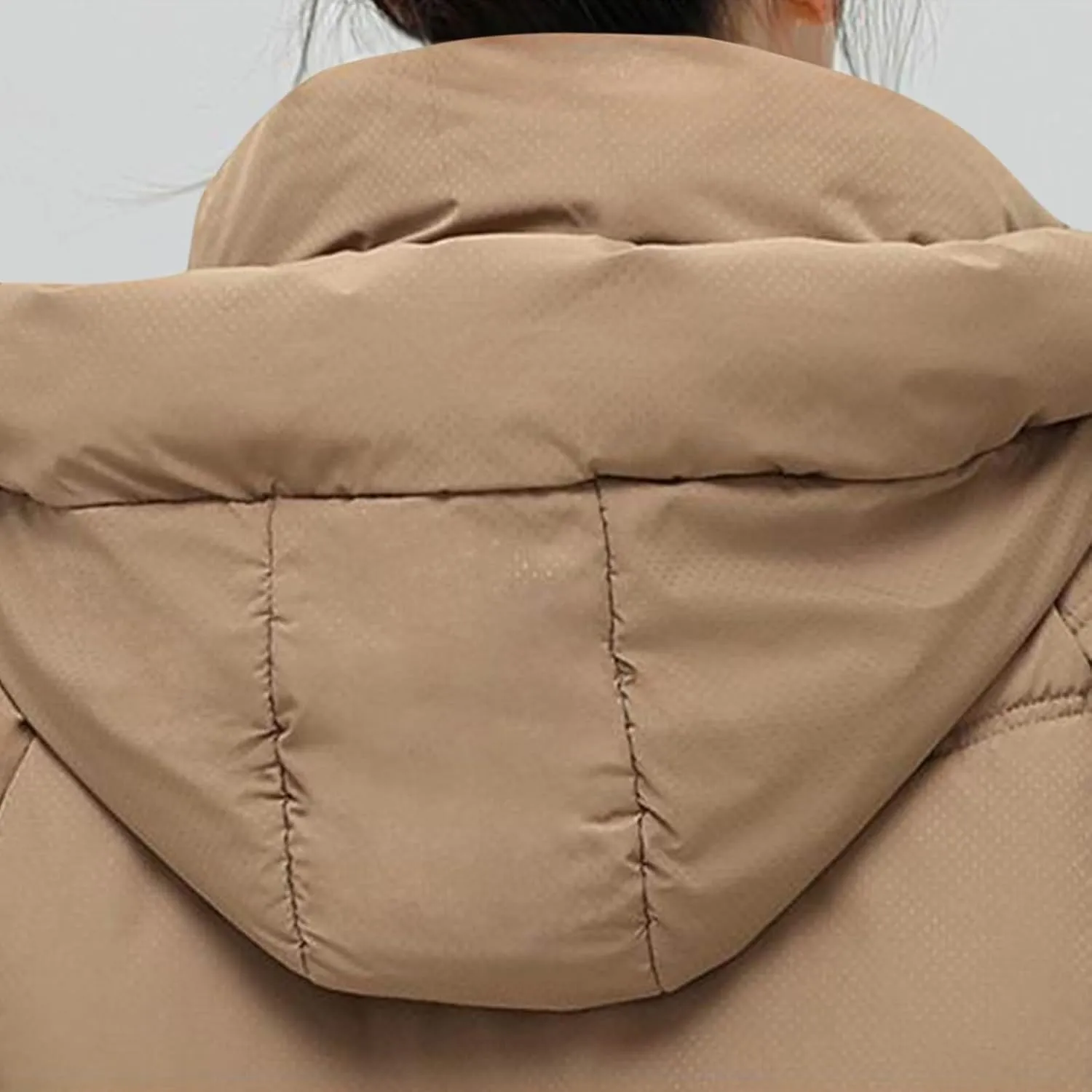 Quilted Jackets for Women Thicken Thermal Puffer Jackets Winter Soild Hooded down Coats Cute Girl Warm Outerwear