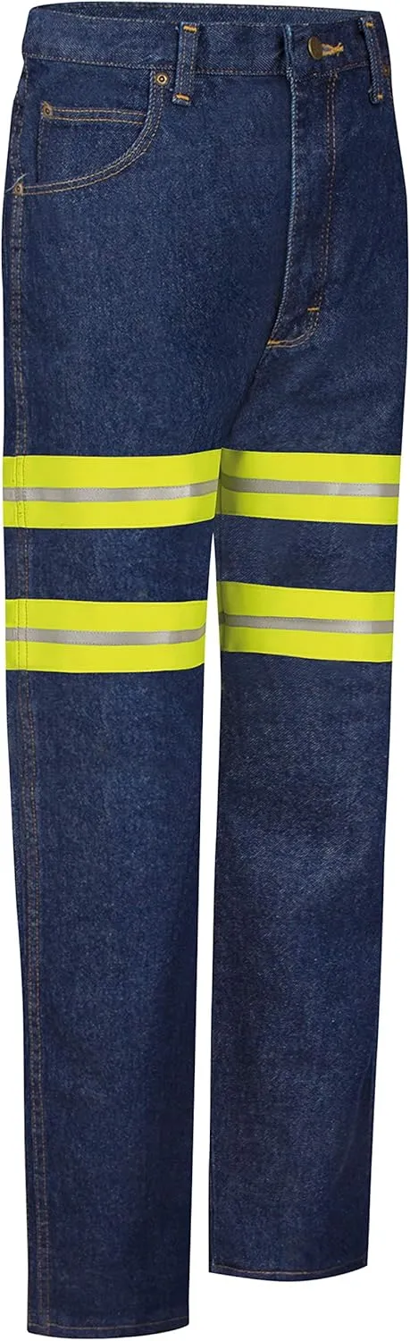 Red Kap Men's Enhanced Visibility Relaxed-Fit Jean
