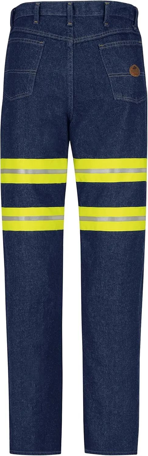 Red Kap Men's Enhanced Visibility Relaxed-Fit Jean