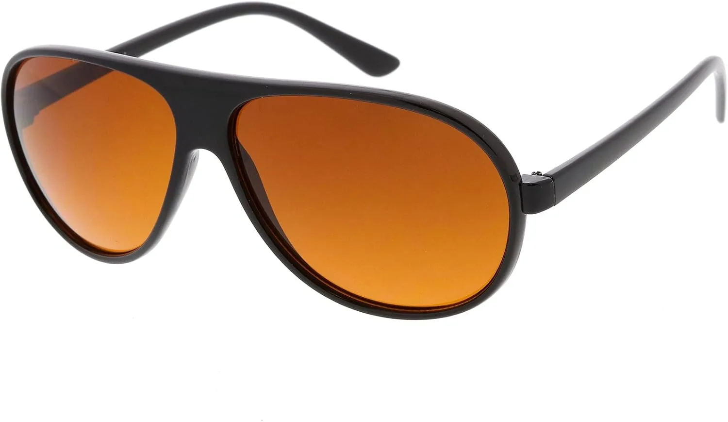 Retro 80s Tear Drop Plastic Aviator Sunglasses w/Blue Blocking Lens