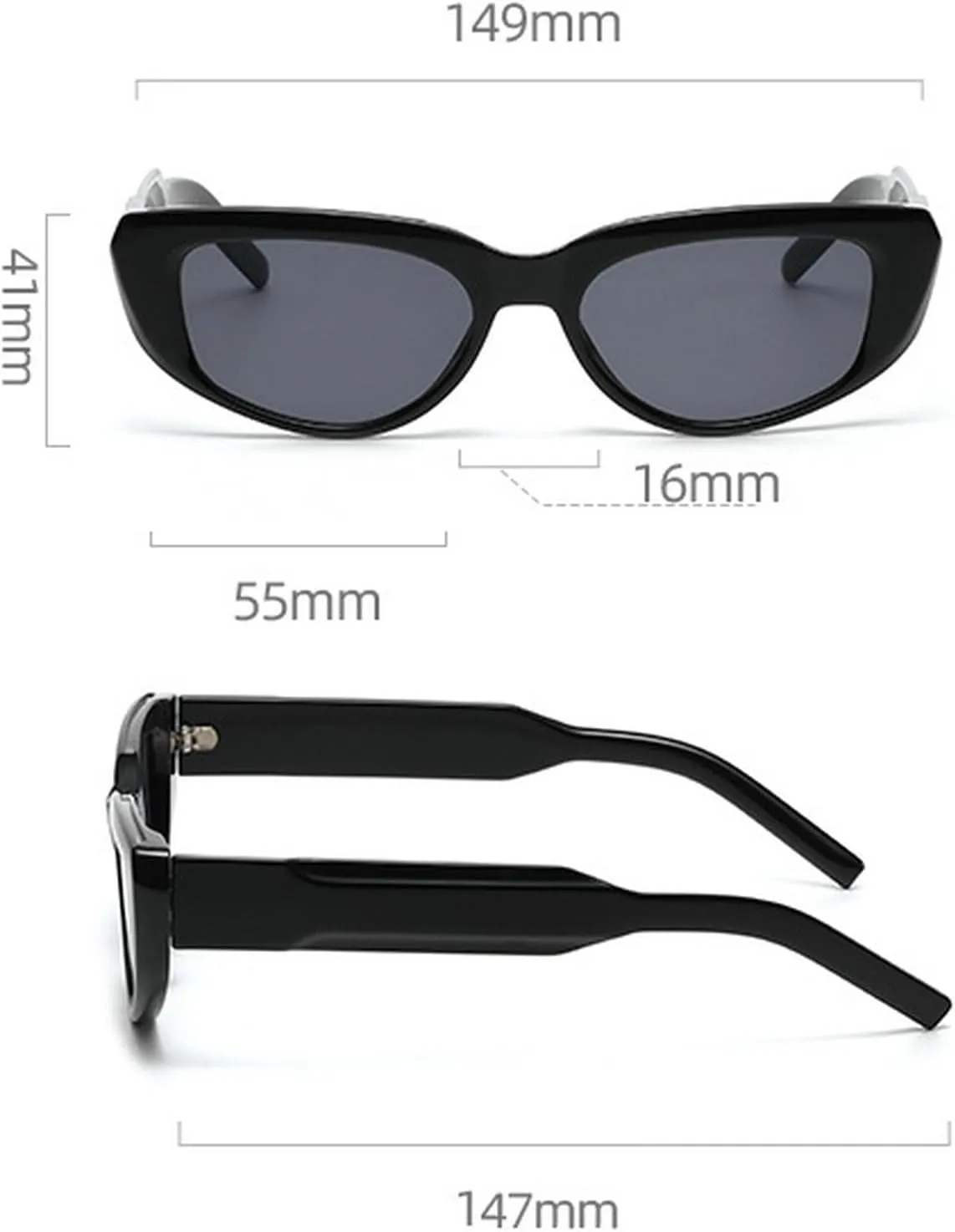 Retro Cat Eye Sunglasses UV400 Eyewear Sunglasses for Women Sun Glasses Small Frame Vintage Fashion Shades