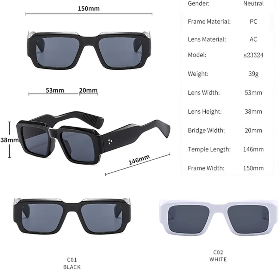 Retro Minimalist UV Resistant Sunglasses Popular Personalized Fashion Sun Glasses Female