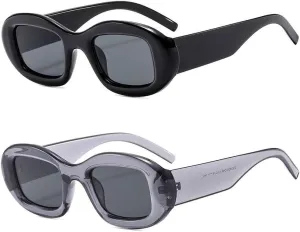 Retro Oval Small Frame Sunglasses For Women With And Round Faces, High-end Sunglasses