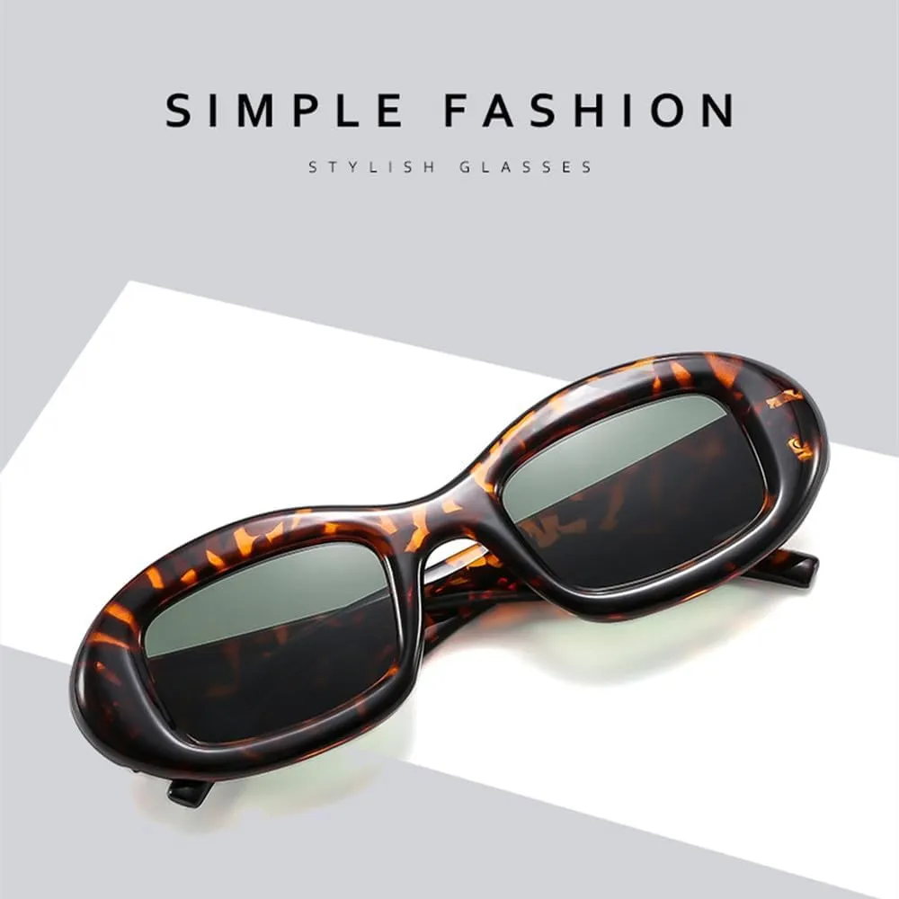Retro Oval Small Frame Sunglasses For Women With And Round Faces, High-end Sunglasses