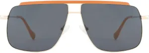 Retro Oversized Square Polarized Aviator Sunglasses Women Men UV400 Geometric Black Metal Frame for Driving Holiday