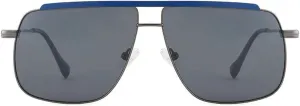 Retro Oversized Square Polarized Aviator Sunglasses Women Men UV400 Geometric Black Metal Frame for Driving Holiday