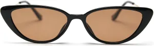 Retro Polarized Sunglasses for Women Men Small 90s Vintage Trendy Cat Eye Sunglasses Female Green Brown Trendy Shades