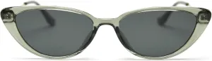 Retro Polarized Sunglasses for Women Men Small 90s Vintage Trendy Cat Eye Sunglasses Female Green Brown Trendy Shades