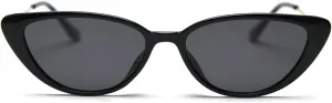 Retro Polarized Sunglasses for Women Men Small 90s Vintage Trendy Cat Eye Sunglasses Female Green Brown Trendy Shades