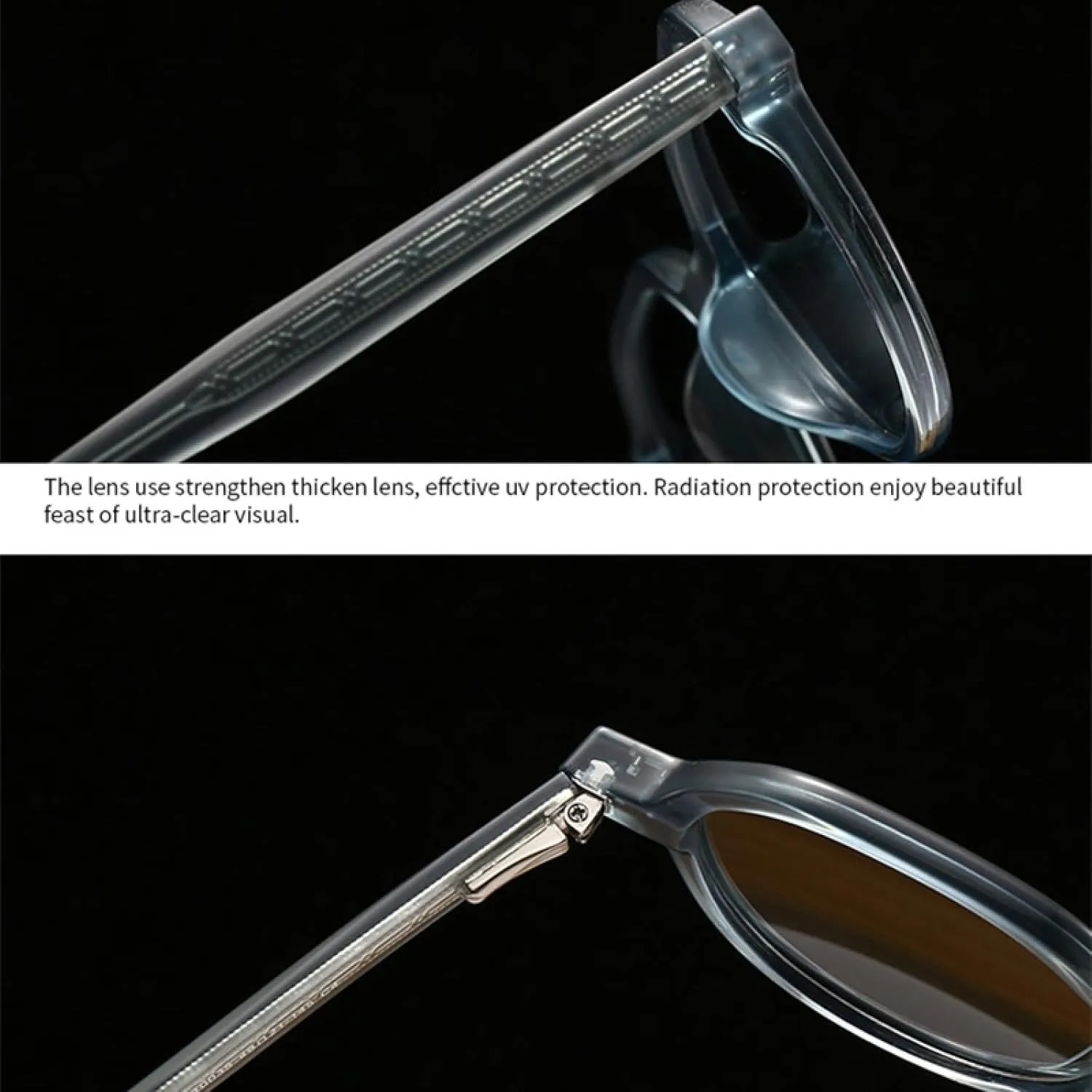 Retro Round Men Luxury Sunglasses Fashion Punk Rivets Women Uv400