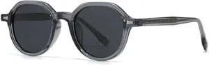 Retro Round Men Luxury Sunglasses Fashion Punk Rivets Women Uv400