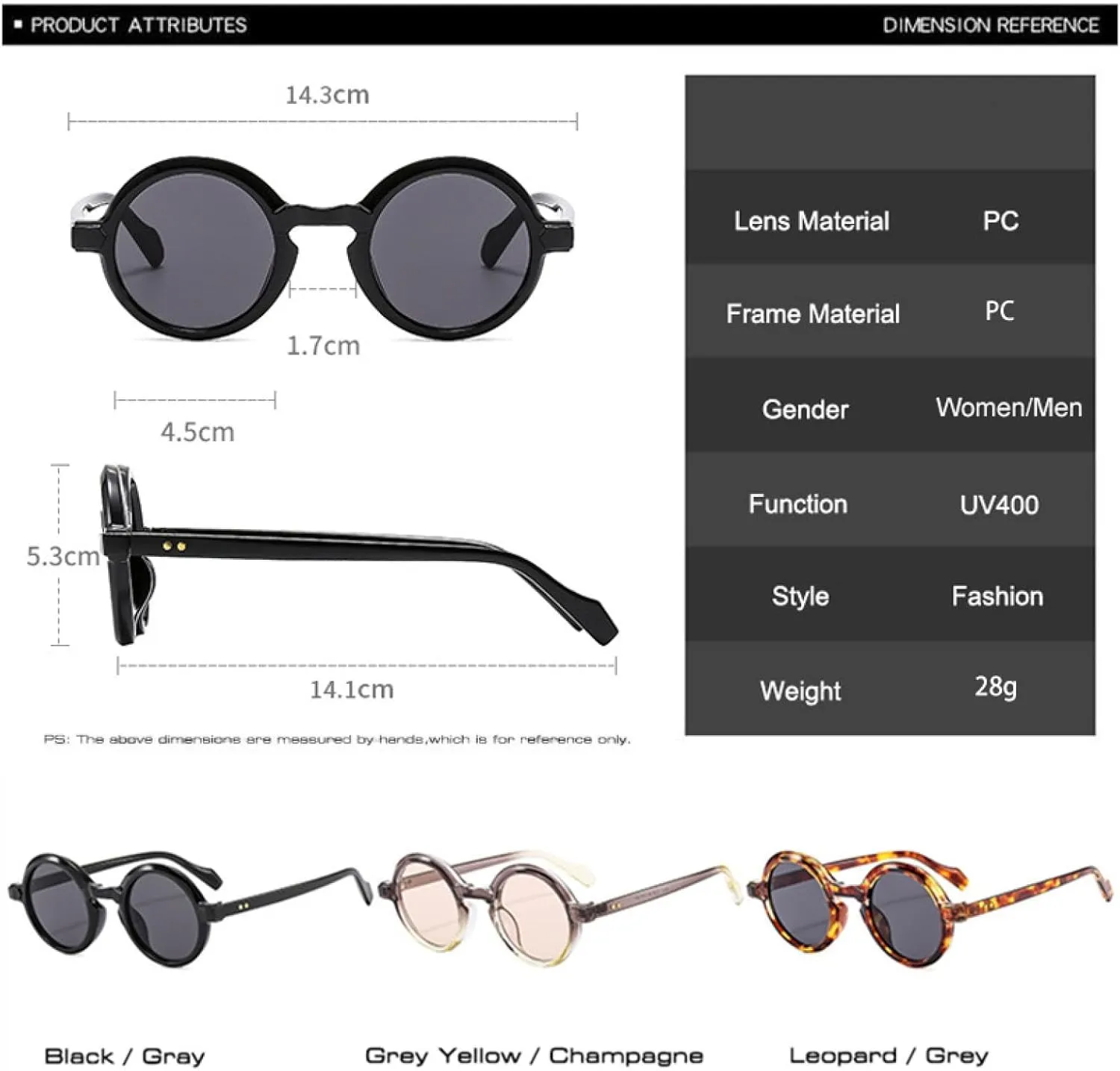 Retro Round Punk Women Sunglasses Fashion Double Color Gradient Uv400 Men Trending Rivets