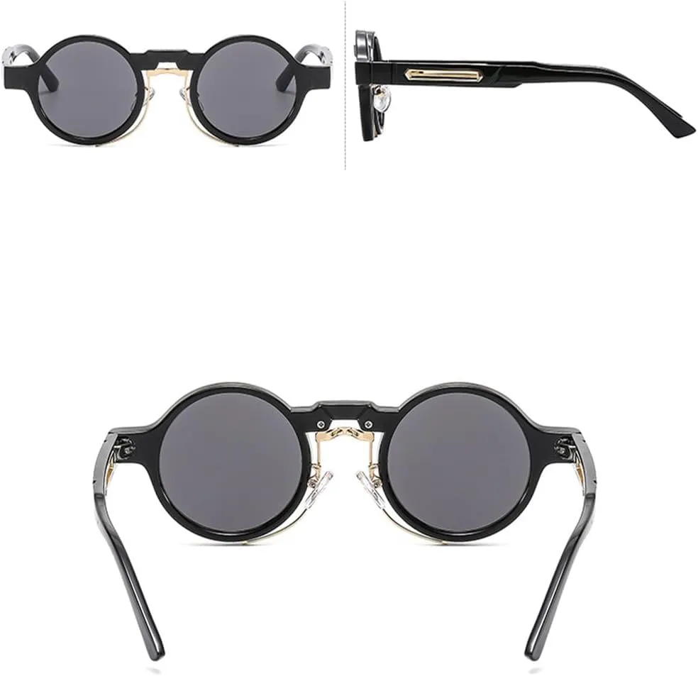 Retro Round Sunglasses For Women Men Punk Driving Fashion Sun Glasses Colorful Shades UV400 Female Male Eyeglasses