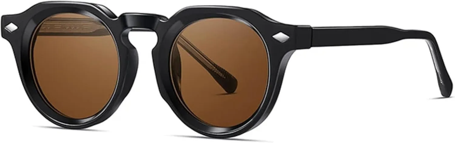 Retro Round Women Luxury Sunglasses Fashion Uv400 Men Trending Rivets Punk