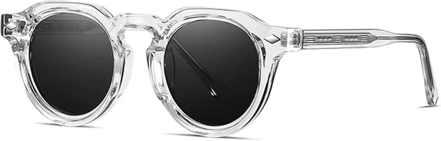 Retro Round Women Luxury Sunglasses Fashion Uv400 Men Trending Rivets Punk