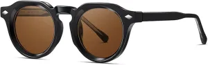Retro Round Women Luxury Sunglasses Fashion Uv400 Men Trending Rivets Punk