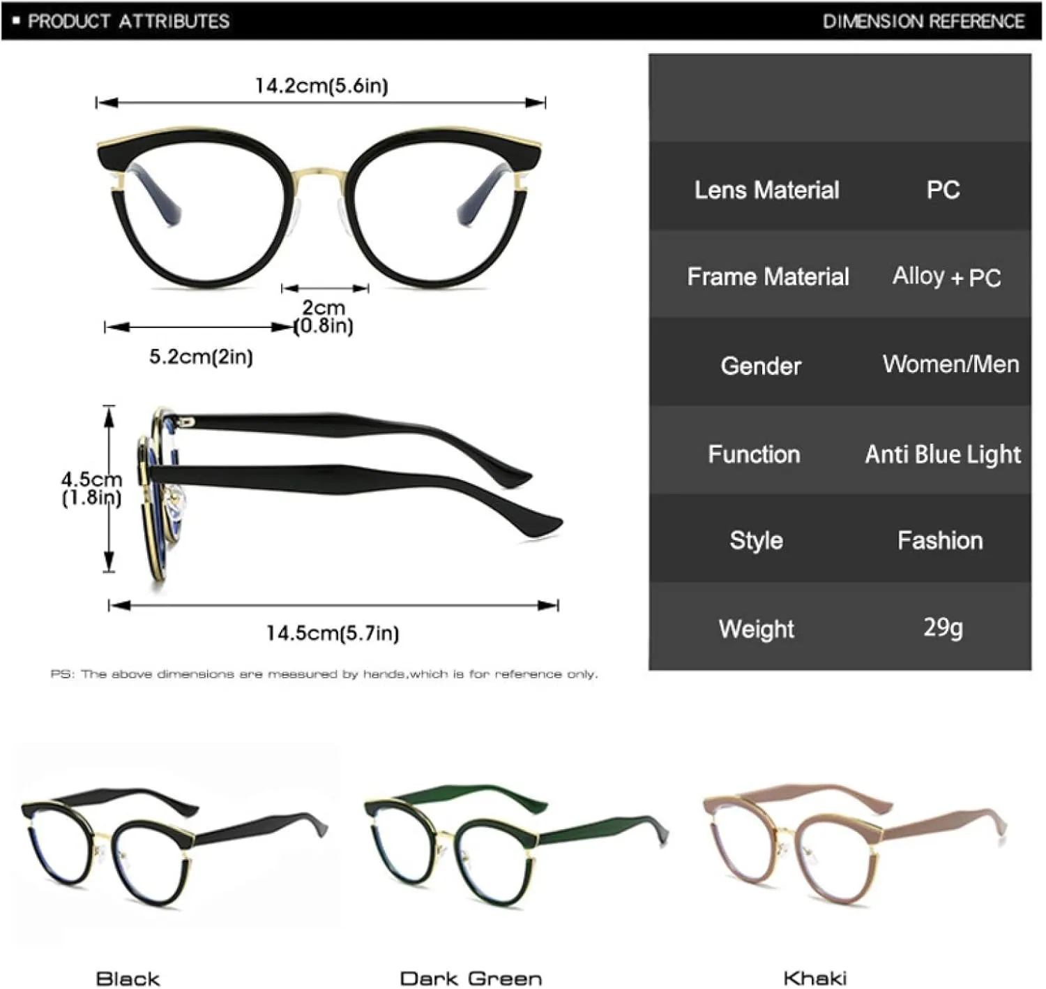 Retro Round Women Spring Hinge Glasses Frame Fashion Clear Eyewear Men Cat Eye Leopard Frame