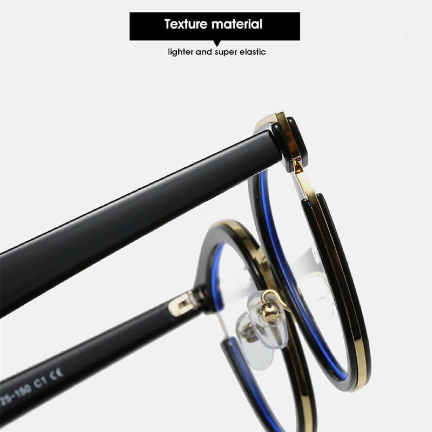 Retro Round Women Spring Hinge Glasses Frame Fashion Clear Eyewear Men Cat Eye Leopard Frame