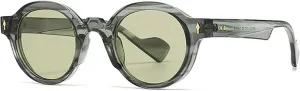 Retro Round Women Sunglasses Shades Uv400 Fashion Punk Rivets Men Gradient Shades Uv400 Sun Glasses